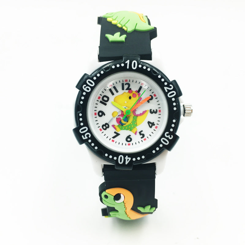 Dinosaur Mens Watches Silicone Band Waterproof Wristwatches