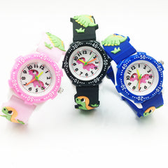 Dinosaur Mens Watches Silicone Band Waterproof Wristwatches