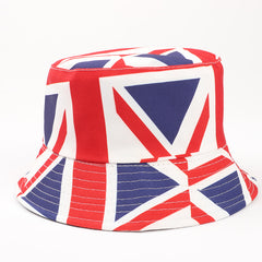 British Flag Print Double Sided Bucket Hat Men Women All Seasons Sunshade Hat