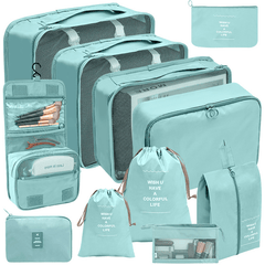 11-Pc Travel Luggage Bag Set Dustproof Organizer Storage Bags