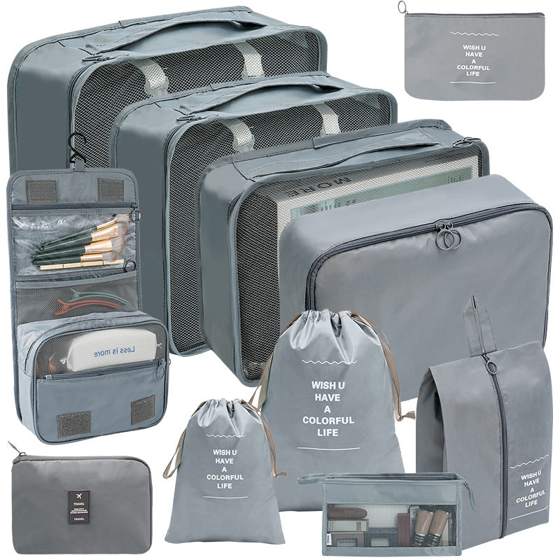 11-Pc Travel Luggage Bag Set Dustproof Organizer Storage Bags