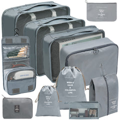 11-Pc Travel Luggage Bag Set Dustproof Organizer Storage Bags