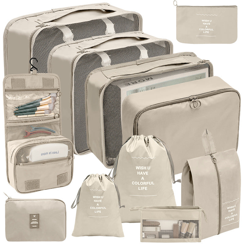 11-Pc Travel Luggage Bag Set Dustproof Organizer Storage Bags