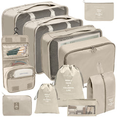 11-Pc Travel Luggage Bag Set Dustproof Organizer Storage Bags