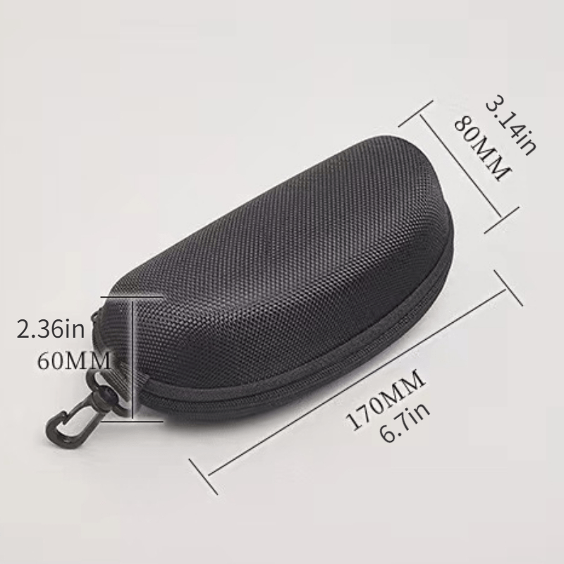 Solid Glasses Case Zipper Sunglasses Storage Bag Box