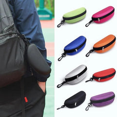 Solid Glasses Case Zipper Sunglasses Storage Bag Box