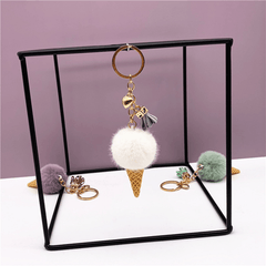 Ice Cream Plush Keychain Bag Pendant Creative Gift for Girls
