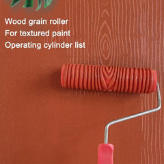 Rubber Wood Grain Pattern Paint Roller DIY Paint Texture Pigment Printing