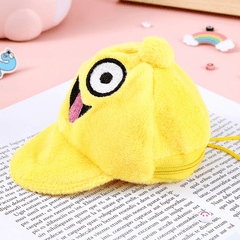 Kids Cartoon Baseball Cap Coin Purse Fun Novelty for Coins and Small Items