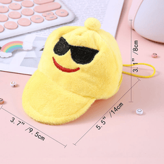 Kids Cartoon Baseball Cap Coin Purse Fun Novelty for Coins and Small Items