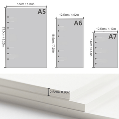 Semi-Transparent 6-Hole Loose Leaf Shell Clip