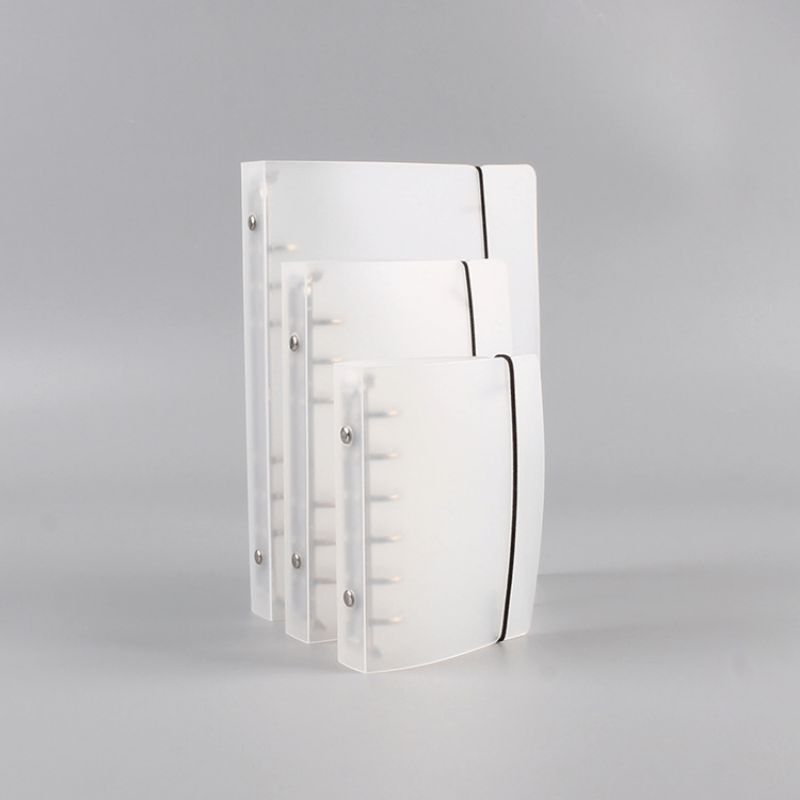 Semi-Transparent 6-Hole Loose Leaf Shell Clip