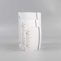 Semi-Transparent 6-Hole Loose Leaf Shell Clip