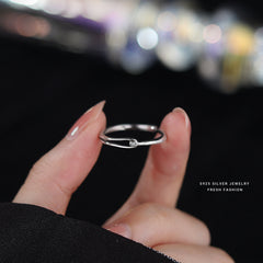 S925 Sterling Silver Minimalist Wrap Ring Daily Decoration