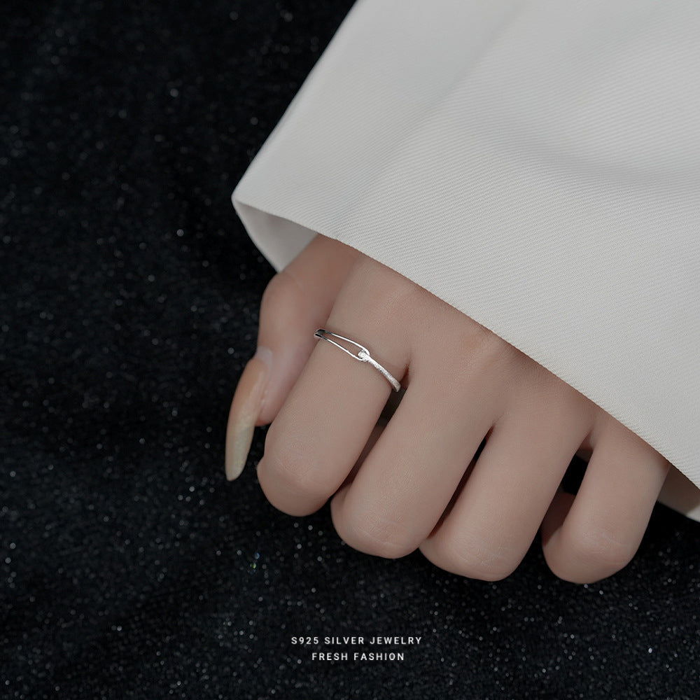 S925 Sterling Silver Minimalist Wrap Ring Daily Decoration