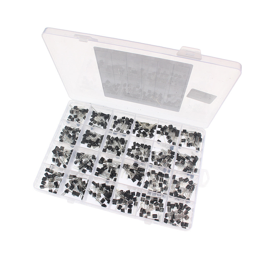 480pcs Transistor Assortment Kit 24 Values BC327 BC517 BC547 BC548 BC5