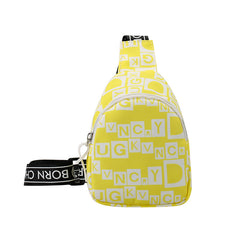 Kids Letter Print Chest Bag Travel Crossbody Bag For Boys