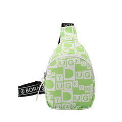 Kids Letter Print Chest Bag Travel Crossbody Bag For Boys