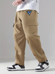 Classic Cargo Pants Men's Casual Drawstring Loose Straight Leg