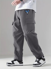 Classic Cargo Pants Men's Casual Drawstring Loose Straight Leg