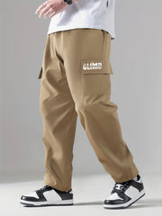 Classic Cargo Pants Men's Casual Drawstring Loose Straight Leg