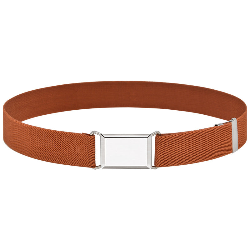 Adjustable Elastic Canvas Belts For Boys Girls Plain Belt Kids Children Daily