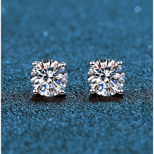 Shining Zirconia Men's Stud Earrings