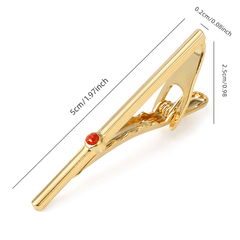Men's Crystal Zircon Tie Clip