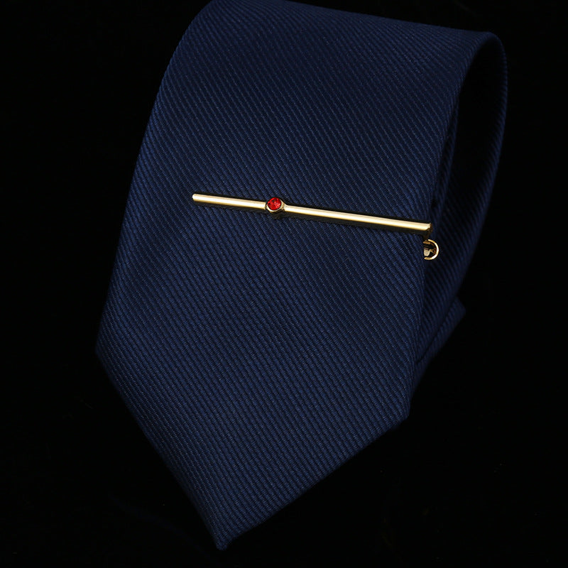Men's Crystal Zircon Tie Clip