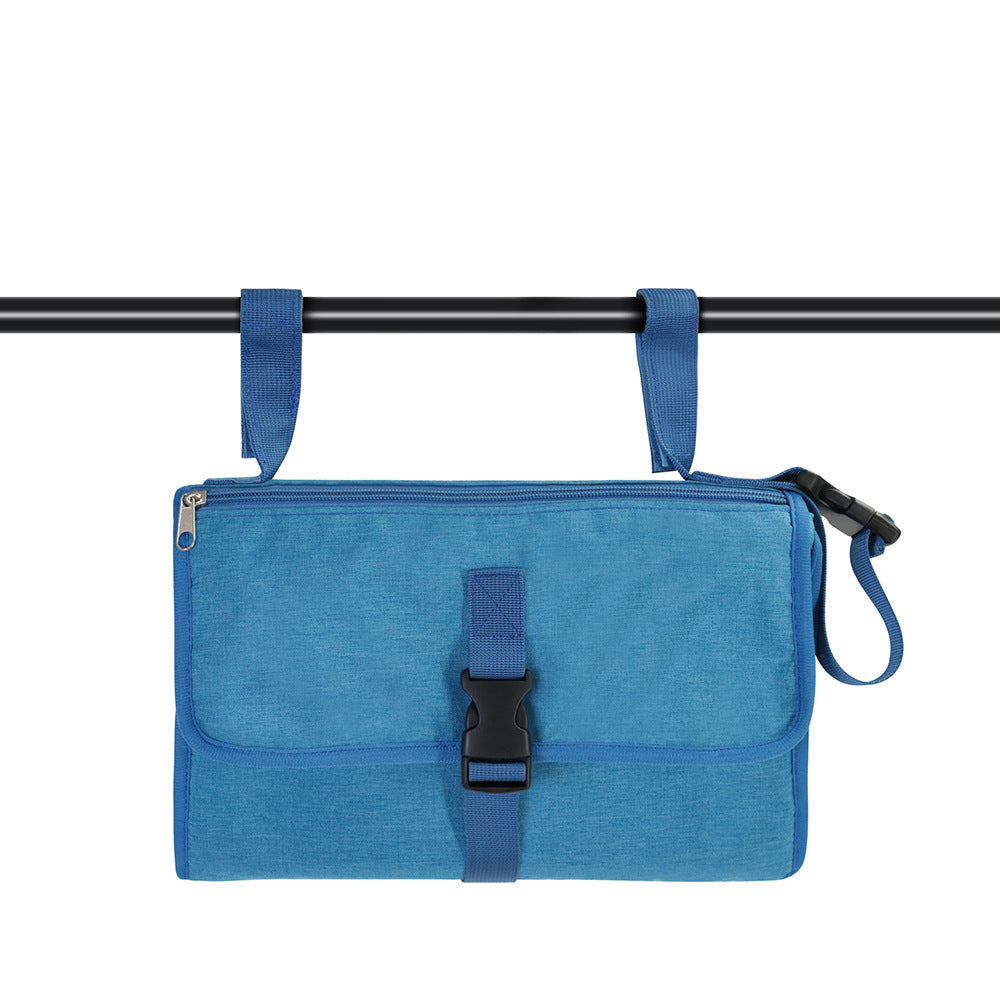 Portable Diaper Changing Pad with Wet Wipe Bag