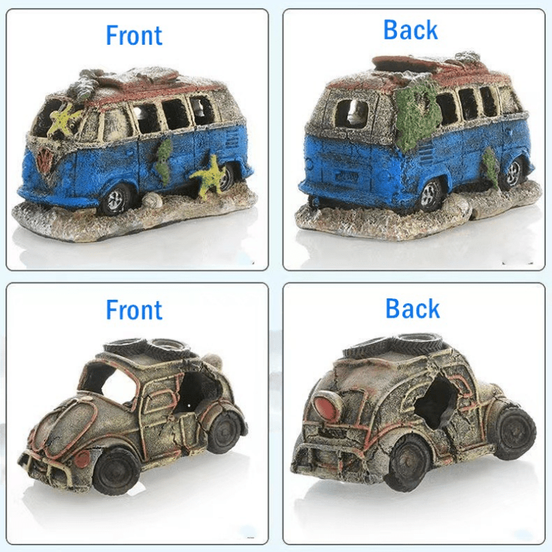 Simulation Car Decoration for Fish Tank Landscaping