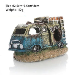 Simulation Car Decoration for Fish Tank Landscaping