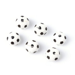 6pcs Soccer Ball Candles for Birthday Party Cake