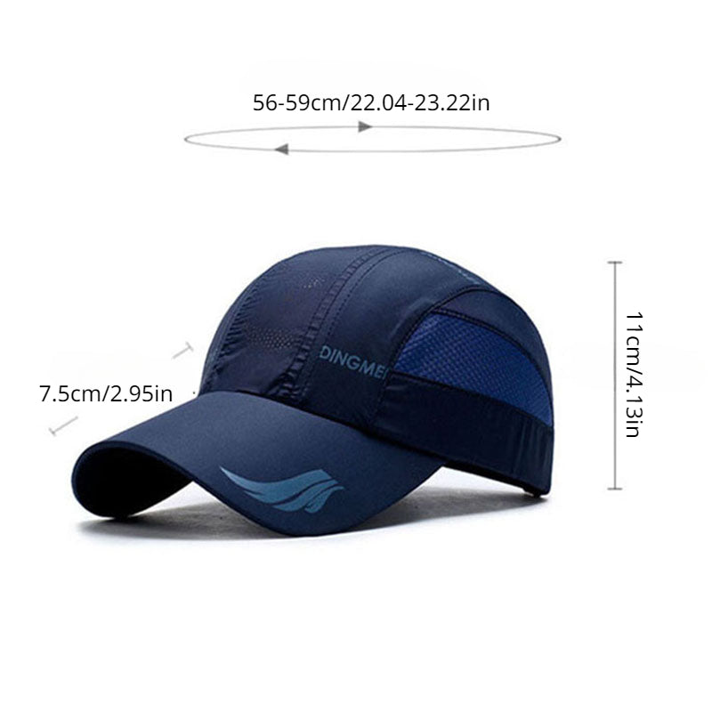 Adjustable Unisex Running Baseball Cap Quick Drying Sun Hat
