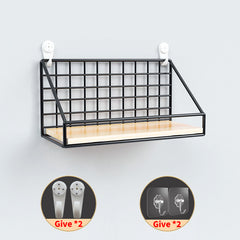 Wall Mounted Bathroom Shelves Punch Corner Storage Rack Shower Shelves