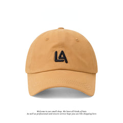 LA Embroidery Baseball Cap Unisex Dad Hats Adjustable Sun Hat for Women