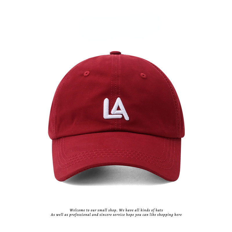LA Embroidery Baseball Cap Unisex Dad Hats Adjustable Sun Hat for Women