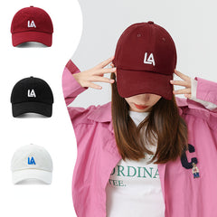 LA Embroidery Baseball Cap Unisex Dad Hats Adjustable Sun Hat for Women