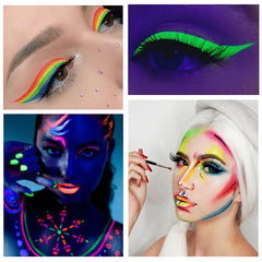 UV Water Activated Eyeliner Neon Light Glow In The Dark Face Body Paint