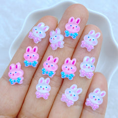 10pcs Mini Rabbit Series Ornament for Hair Bows Accessories