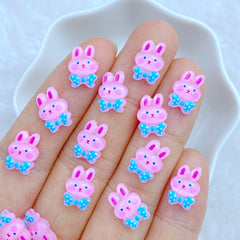 10pcs Mini Rabbit Series Ornament for Hair Bows Accessories