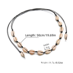 Ocean Style Shell Braided Bracelet Hawaii Beach Necklace