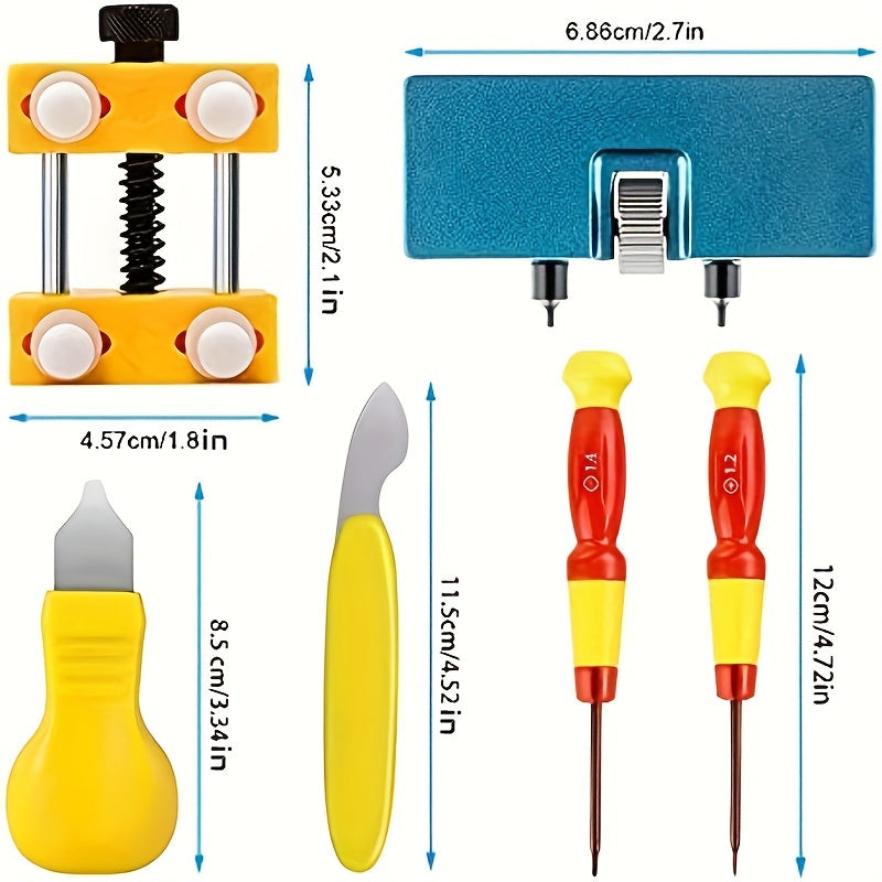 8pcs Watch Repair Kit Removal and Replacement Tool for Opening Back of Watch