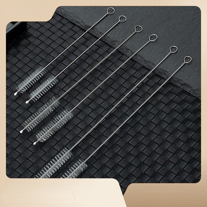 6pcs Water Cup Straw Brush Set, Lotus Root Hole Cleaning Bristle Brush