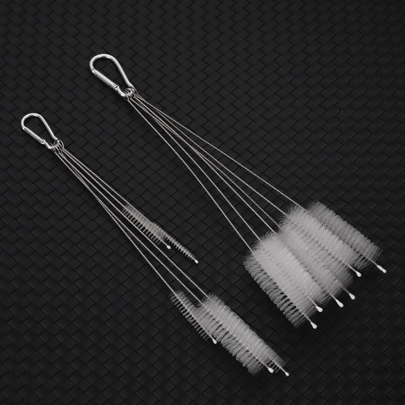 6pcs Water Cup Straw Brush Set, Lotus Root Hole Cleaning Bristle Brush
