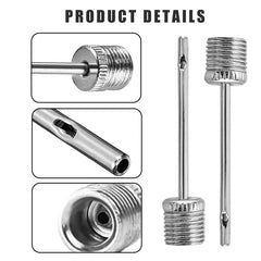 100Pcs Stainless Steel Air Pump Inflation Needles for Sports Balls