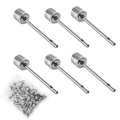 100Pcs Stainless Steel Air Pump Inflation Needles for Sports Balls