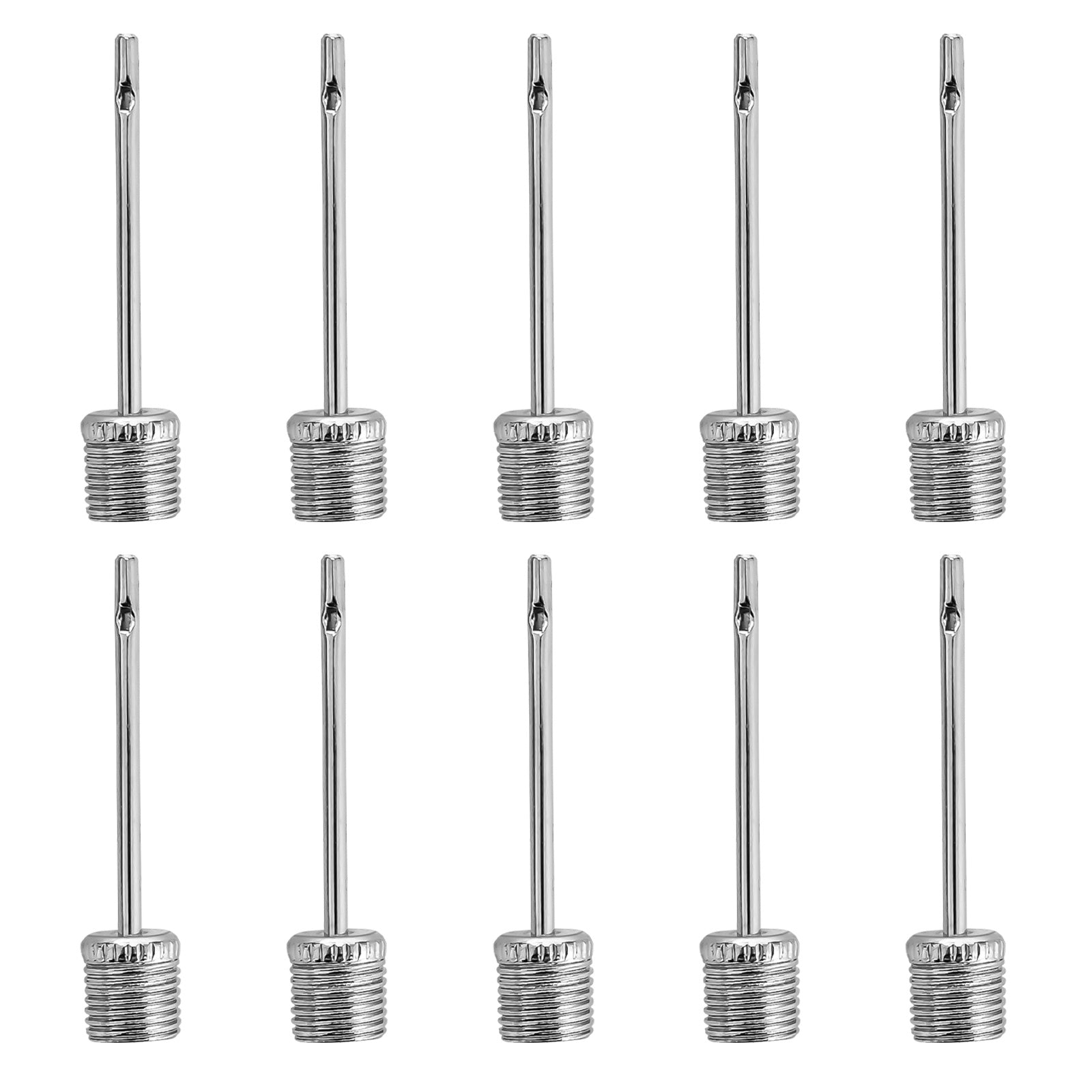 100Pcs Stainless Steel Air Pump Inflation Needles for Sports Balls