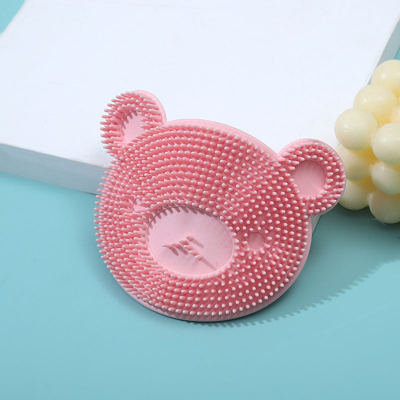 Baby Shampoo Brush Silicone Bath Massager