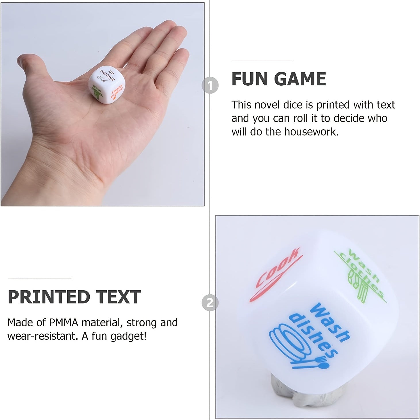 Housework Dice Game for Couples - Fun Gift for Holidays & Birthdays